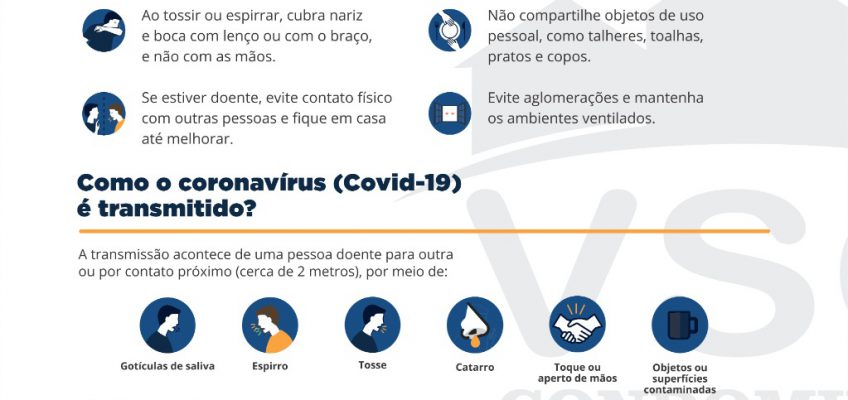 A VSG EMITE COMUNICADO COM OS CUIDADOS BÁSICOS CONTRA O CORONAVÍRUS (COVID-19)